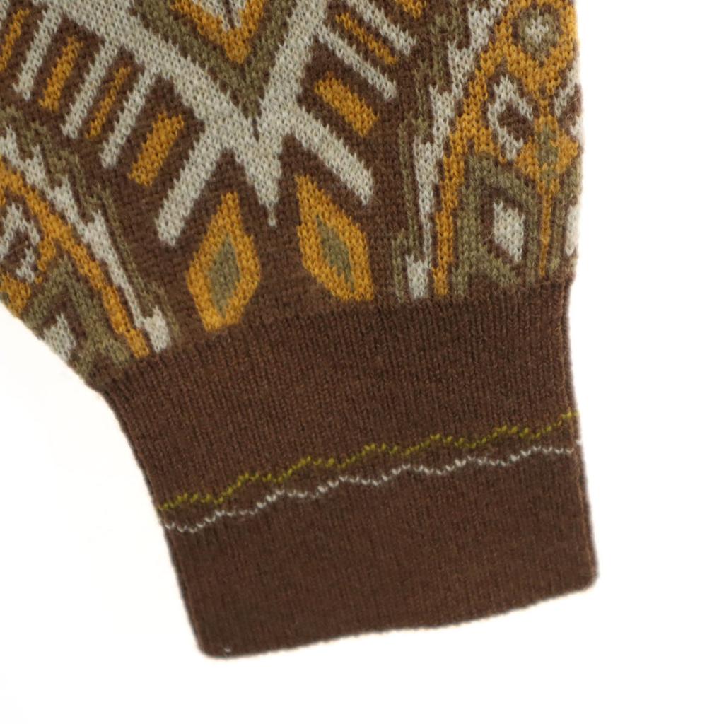 KENZO GOLF 90s Vlna Starý Overal rukojeť Dlouhý rukáv Svetr s výstřihem do V 3 pletenina Pánský Použitý