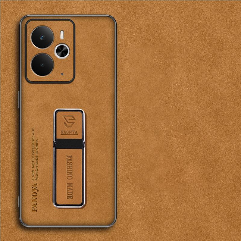 

Чехол из овчины для Realme 14 5G, чехол для Realme 14 Pro Plus 14X, роскошный матовый силиконовый бампер, подставка, держатель, задняя крышка For Realme 14 5G синий