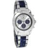 Salvatore Marra Men's Chronograph Watch SM23105-SSWHBL White/Blue Silver