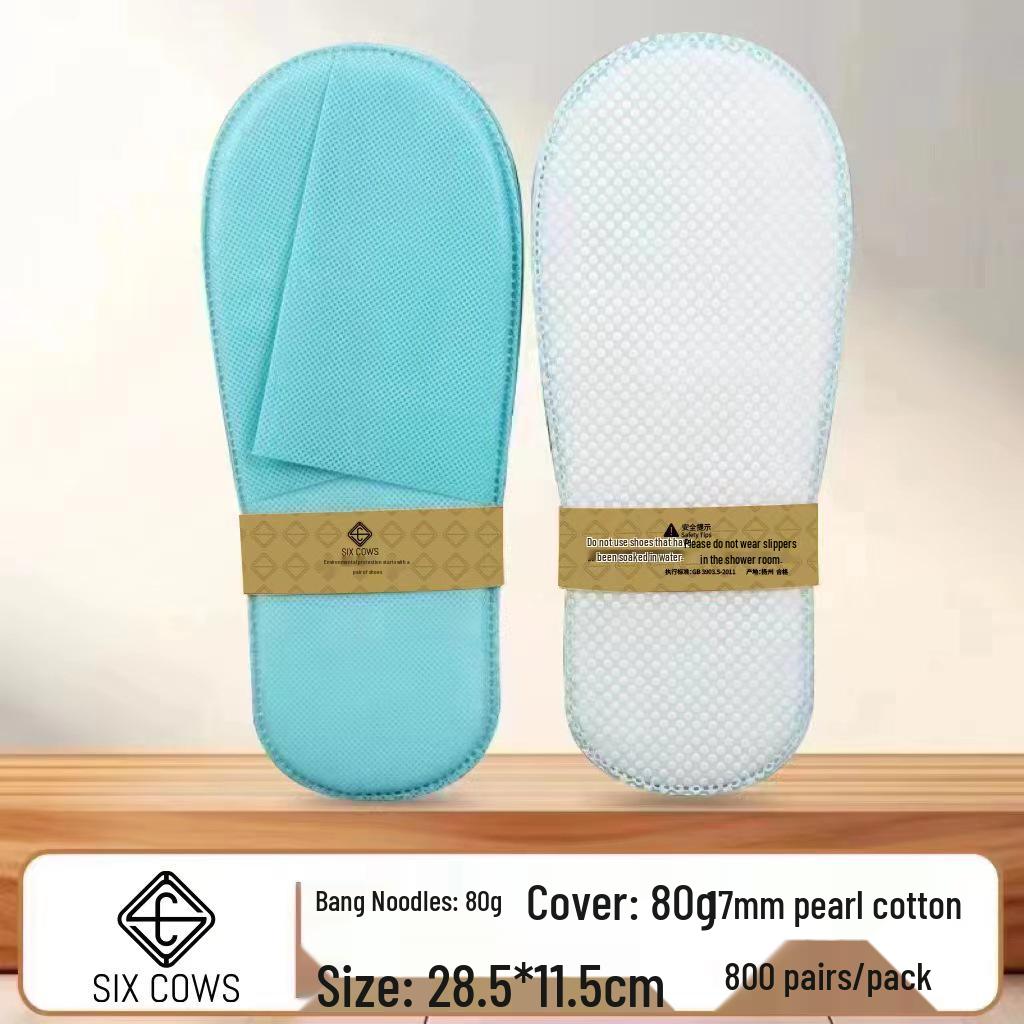 Non-Woven Thickened Disposable Slippers for Hotels, Homestays, Travel, and Hospitality