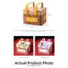 Large Cartoon Metal Tin Box with Handle for Candy For Cookies Storage and Small Items with Moisture Resistant Lid
