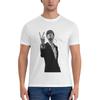 AILIAN Jarvis Cocker Outline V Sign Artwork with Autograph Clear Background Iconic T-Shirt