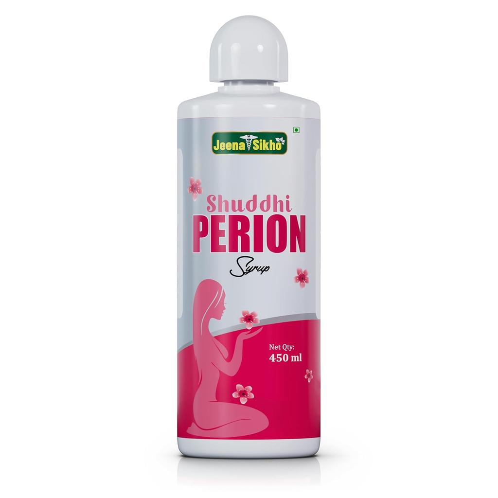 Jeena Sikho Perion Syrup Women Monthly Comfort Wellness Tonic Digestive Support Nourishing Formula 450 Ml India