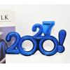 2027 Number Eyeglasses Happy New Year Glasses Diamond Glitter Sunglasses Cosplay Prop Xmas Party Decoration Funny Glasses