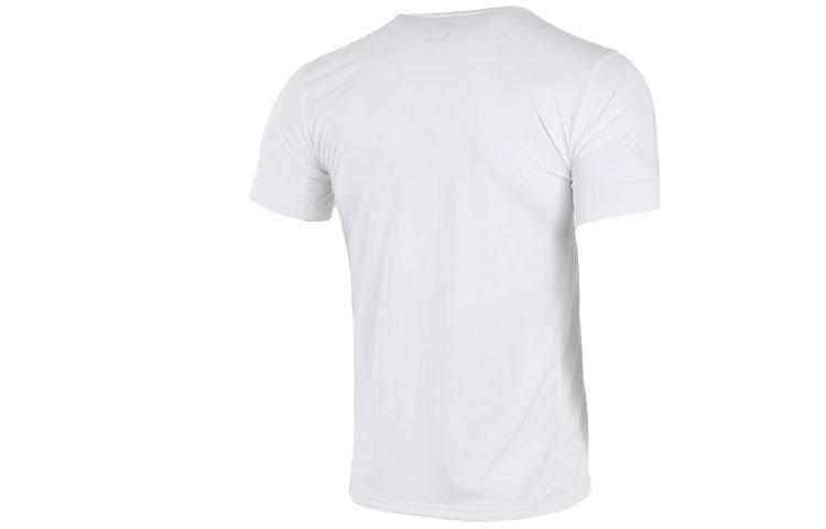 Nike T Shirts Men's White Crew Neck Moderate Straight Fit CU8489-100