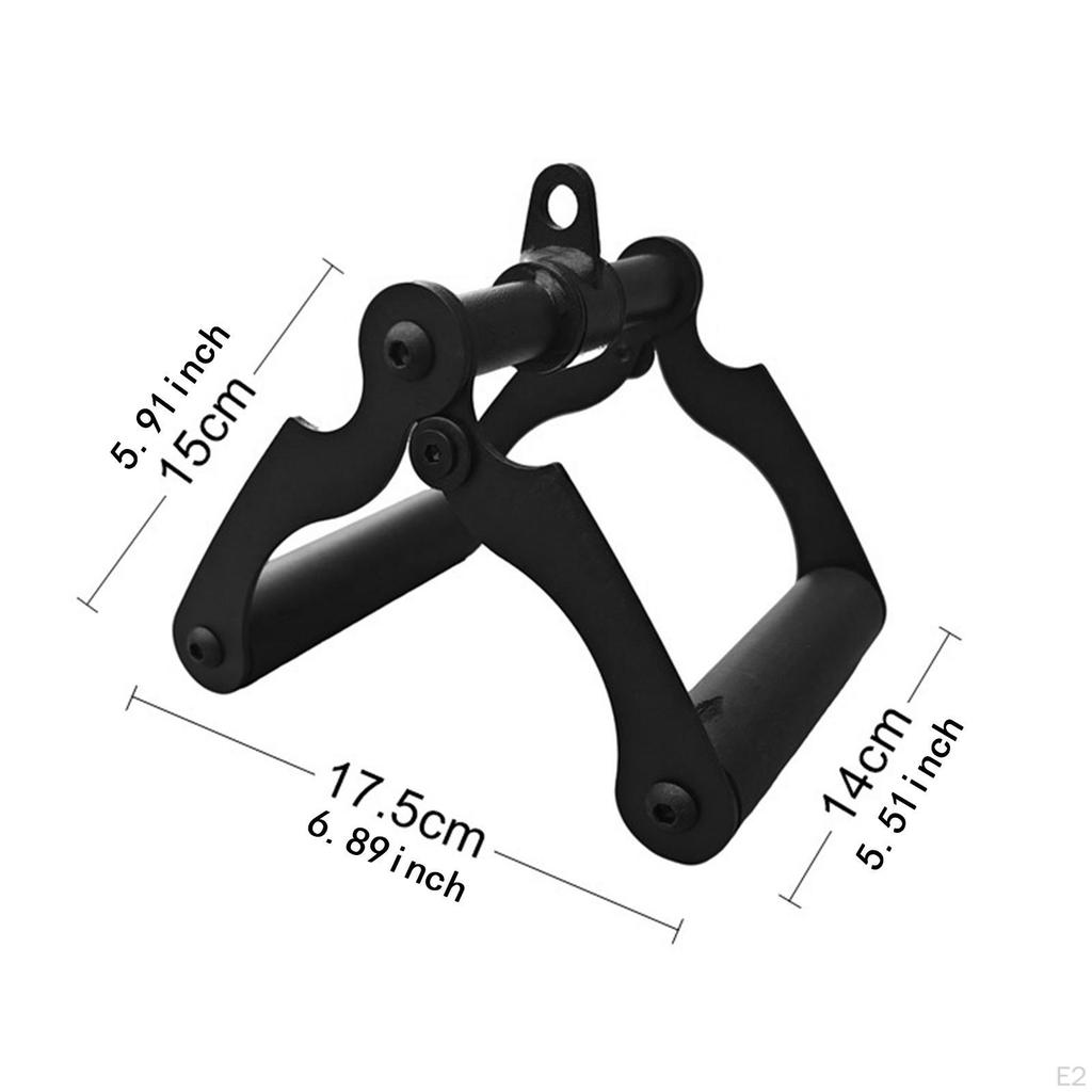 Row Handle V Bar Attachment Sturdy Home Exercise Strength Training Gym LAT Pulldown