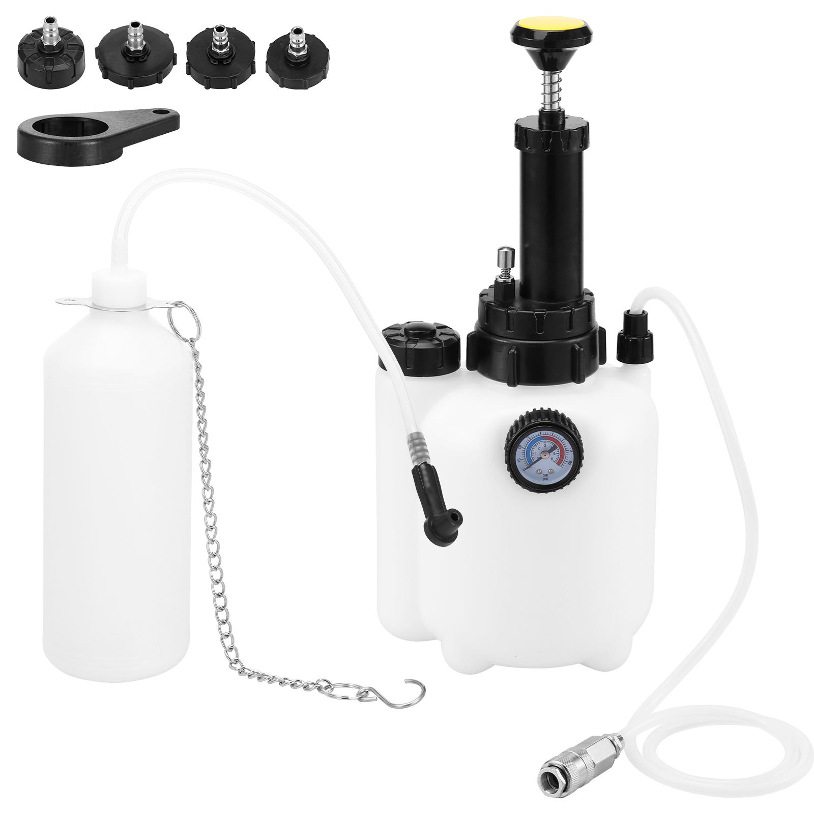 

Car Brake Bleeder Kit with 1L Brake Fluid Bleed Bottle and 4 Master Cylinder Adapter Manual Brake Bleed Vacuum Pump for Vehicles белый