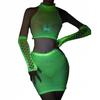 Glow In The Dark Mesh Bodystocking Lingerie Set Sexy
