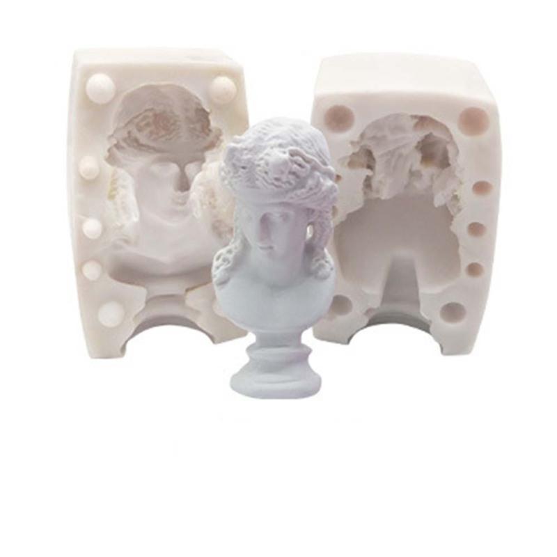 3d Bust Mould Portrait Sketch Plaster Silicone Mold For Diy Craft