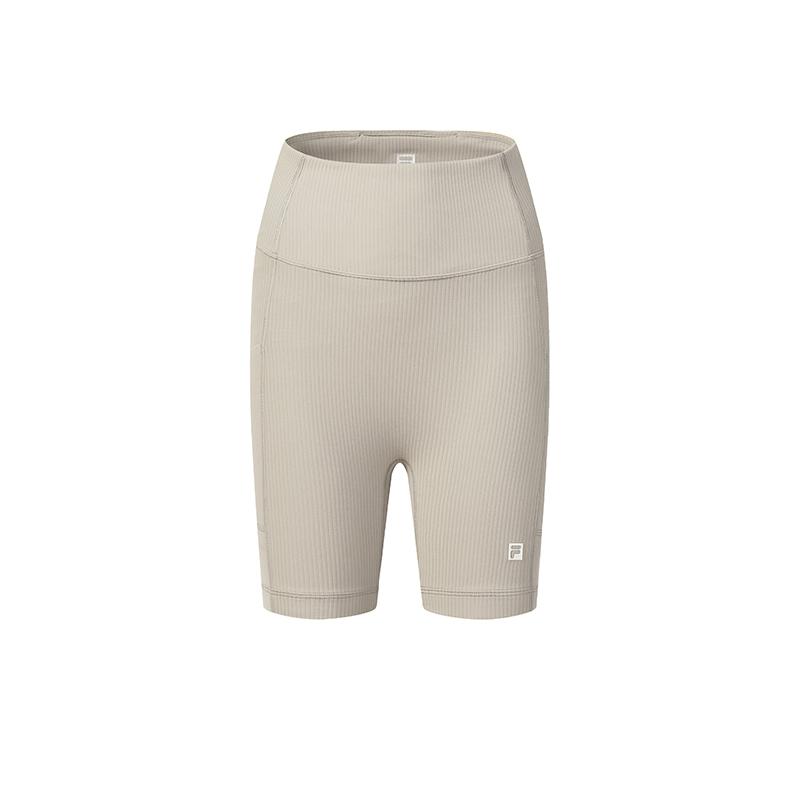 FILA Fitness Series Versatile Trendy Fashion Casual Simple Sports Shorts Women shorts Moon-Gray A11W621617FGY S