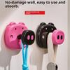 2Pcs Pig Designs Vacuum Adhesive Hook Removable Storage Solution Easy Installation For Home Organization
