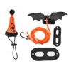 Lizard Leash Harness Set Cute Adjustable Reptile Traction Rope with Hat Bat Wing for Halloween
