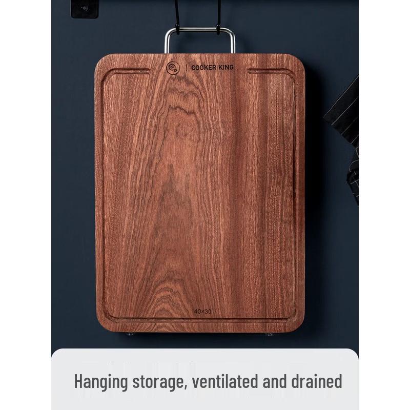 COOKER KING Large Ebony Wood Cutting Board