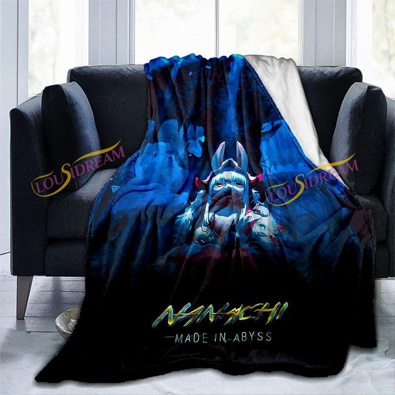 Anime feito no abismo impressão lance cobertores bebê quente sofá cama sala de estar durável decoração para casa cobertor de flanela para adultos e crianças