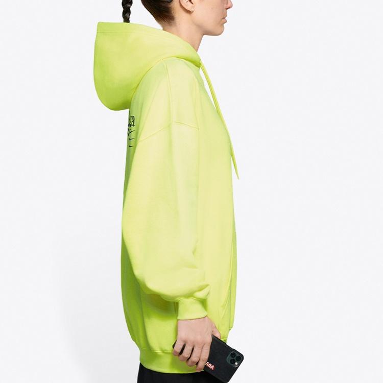 (WMNS) Balenciaga Alphabet Logo Yellow Hoodie Women's 578135TJVD47110
