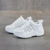 Summer small thick-soled heightening women's shoes, new comfortable casual soft-soled soft-faced sports dad shoes with diamonds
