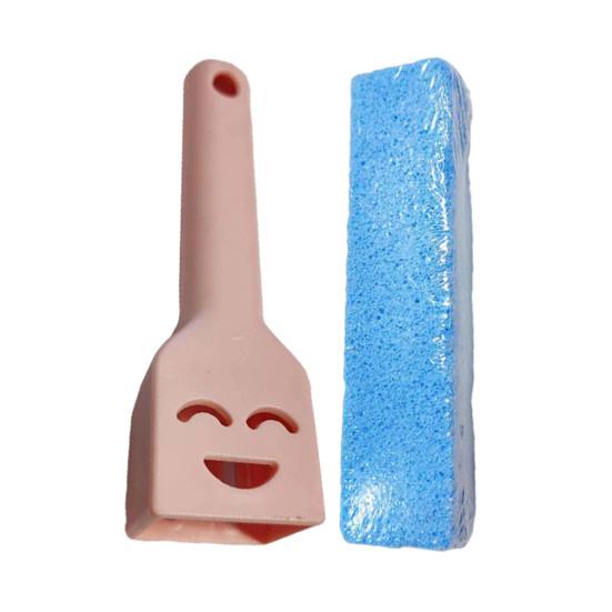 Pumice Stone Toilet Bowl Cleaner with Handle Efficiently Removes Hard Water Rings Calcium Buildup Pumice Stone Scrubber