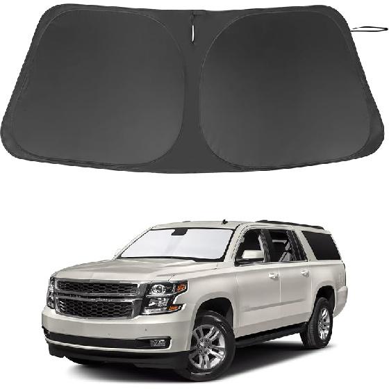 TINGLU Sun Shade For Tesla Model X Tesla X 2016-2024 2025 Accessories Windshield Sun Shade Window Shade UV Rays Protection Sun Visor Cover With