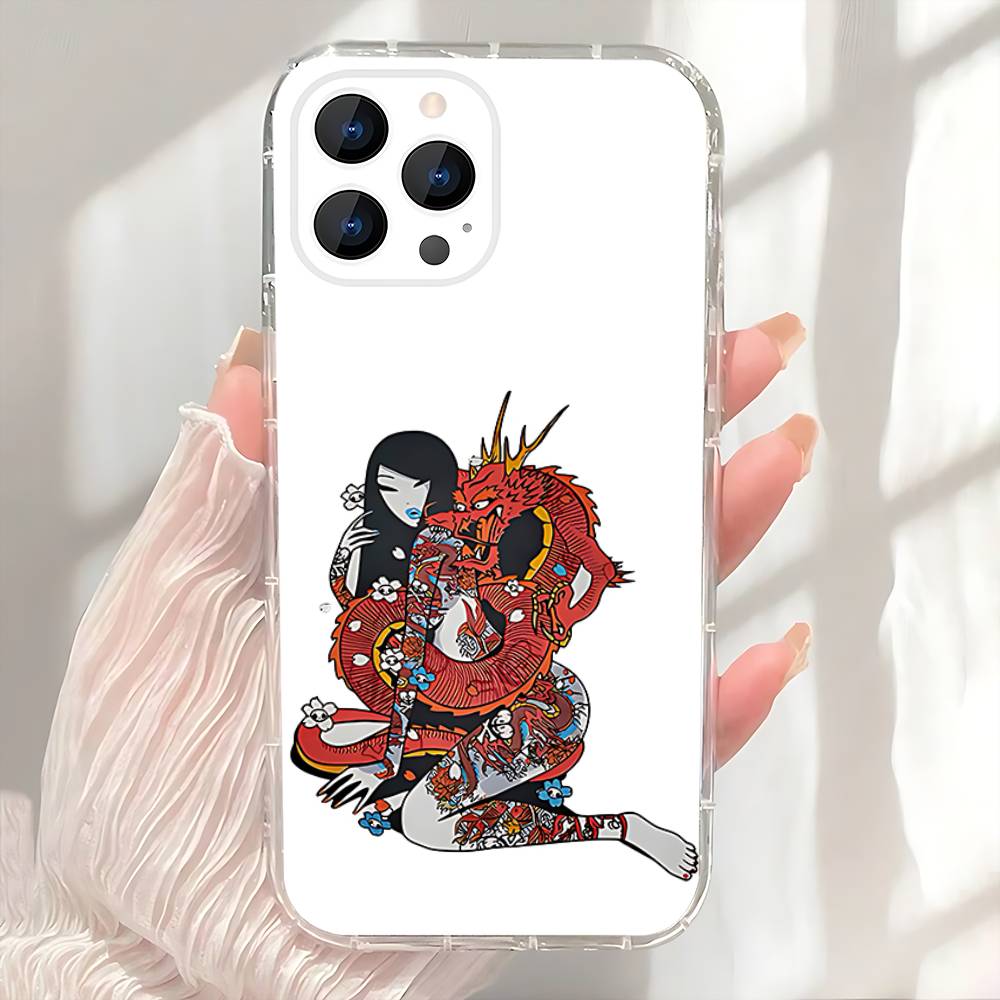 T-Tokidokis Japan girl Phone Case For iPhone 17,16,15,14,13,12,11 Pro,Max,Plus,X,XS,XR,SE4,E Mini Transparent Soft Cover
