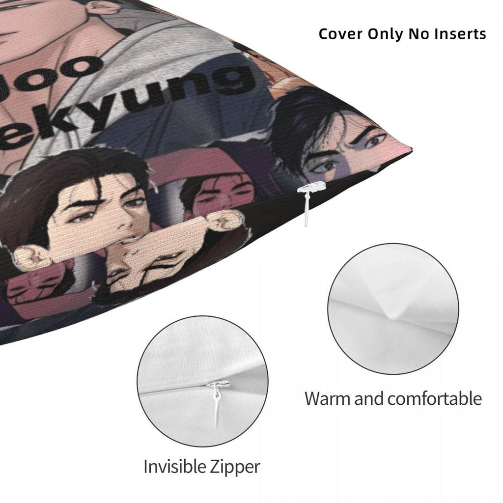 Stylish Home Joo Jaekyung Animedecoration Pillowcases Merch Pillow Covers Zippered Multi Size