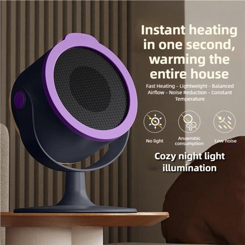 A78E-Desktop Space Heater Portable Mini Heater Dual Warm Air Settings Powerful For Home Office Bedroom EU Plug B