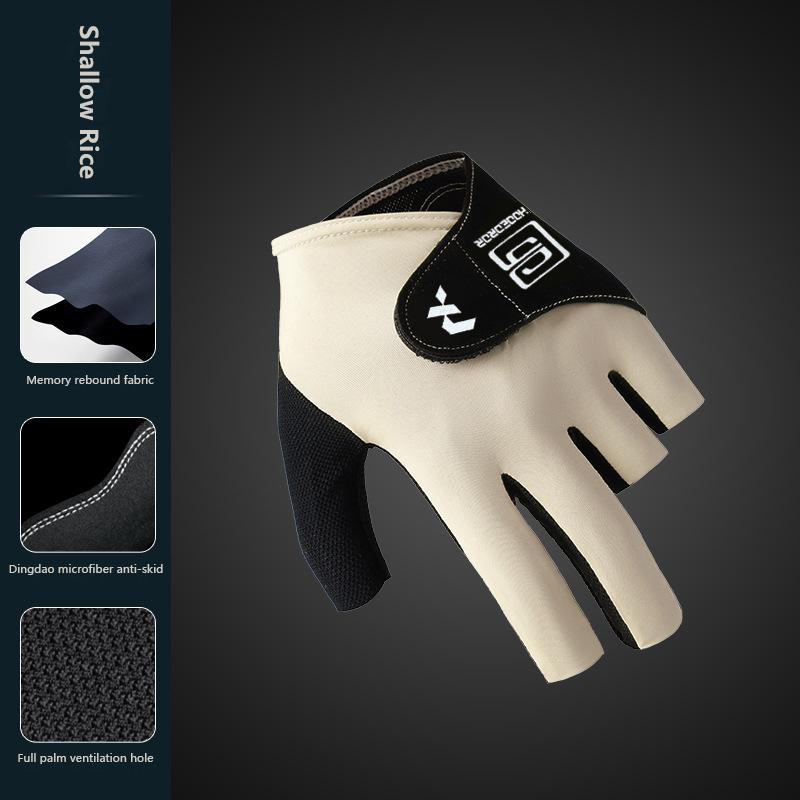 1Pc Anti-slip Breathable Billiard Training Gloves Billiards Glove Left Hand Snooker 5-Finger Glove For Men And Women