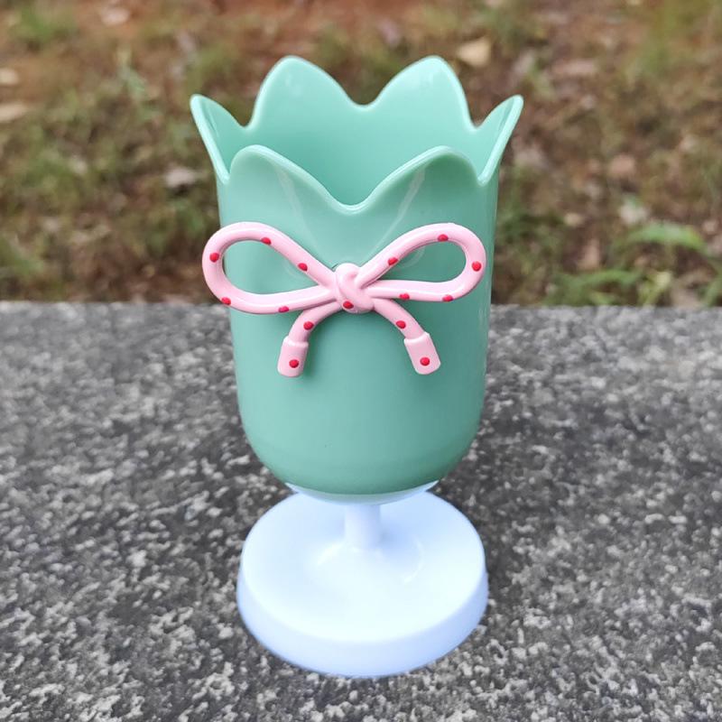 Romantischer Girly Tulpen Make-up- und Stiftehalter - Dekorativer Desktop-Aufbewahrungsbehälter