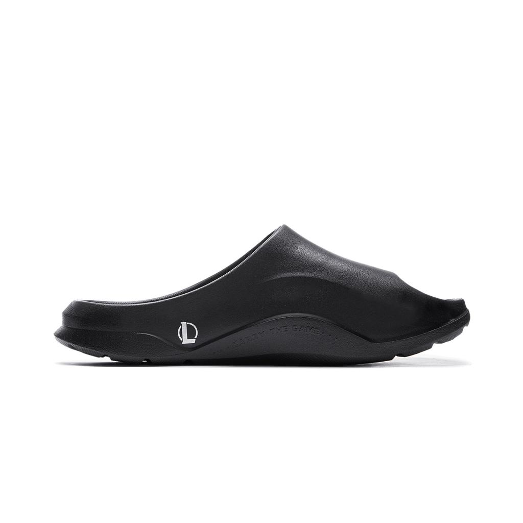 Li Ning League Of Legends Pool Party X  Soft Clap Versatile Casual Breathable Lightweight Non-Slip Slide Sandals Unisex Footwear Black AGAV003-2