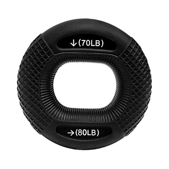 Nastavitelná rukojeť Elastická Silná houževnatost Kompaktní velikost Ergonomický design Těžká rukojeť Fitness prsten na procvičování prstů