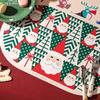 Christmas Placemats Festive Reusable Heat Resistant Table Mats Decorative Table Pads for Kitchen Dinner Party Tableware Supplies