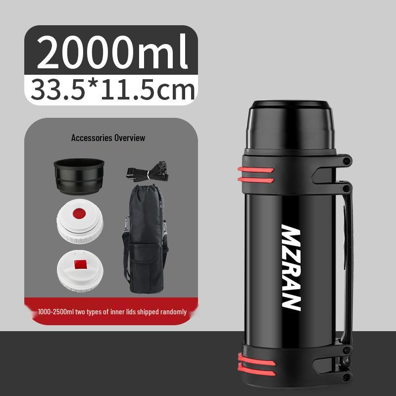 4L Stainless Steel Travel Thermos Mug for Men - Large Capacity Car Kettle Flask