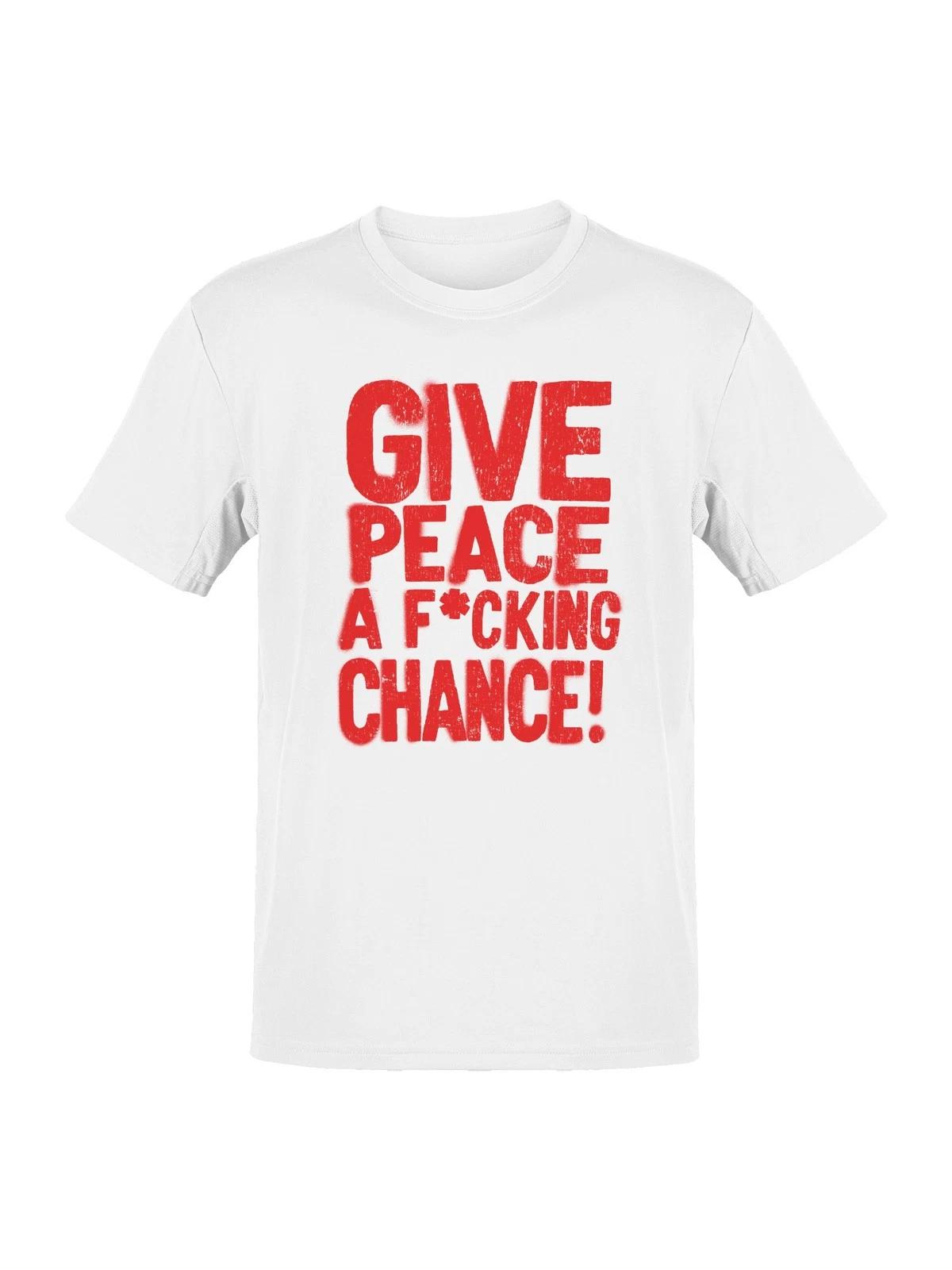 Bold Peace Statement Graphic Men s T-shirt M
