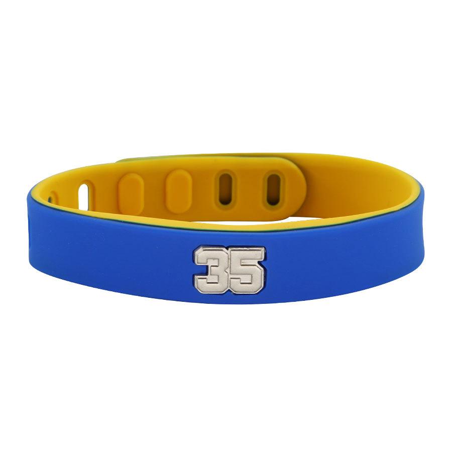Kevin Durant Autographed Douyin Warriors Silicone Wristband Gift Bracelet with 'God Hand' KD Ring - Collector's Edition