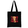 Summer New Teddy Bear Series Canvas Tote Bag Harajuku Style Black Printing High Capacity Shoulder Bag Fashion Shopping Bags