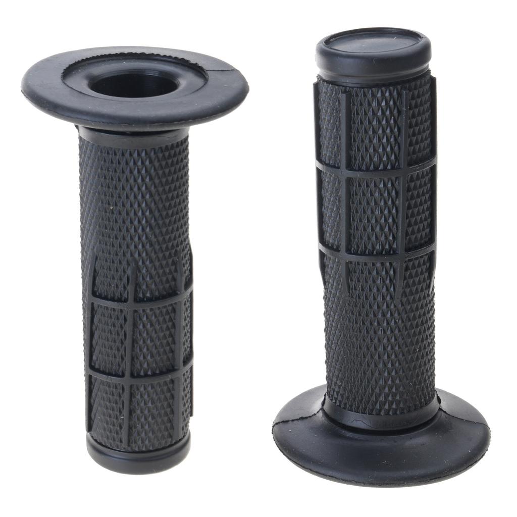 2pcs Motorbike Handle Bar Grips Rubber Handlebar Grips Motocross Throttle Bar Grips Handle Grips Universal for Dirt Bike