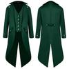 Mens Formal Tailcoat Costume Coat Medieval Long Dress Jacket for Halloween Cosplay Party Photo Wear and Theater Use Looks