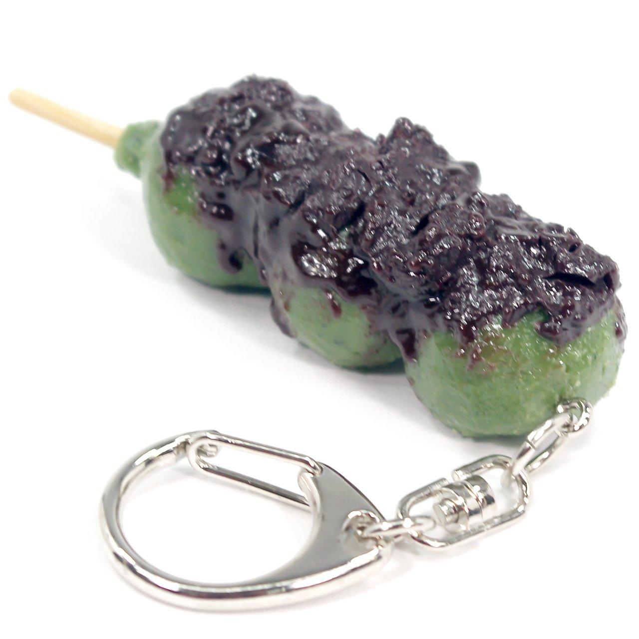 

Food sample bean that looks like it could be eaten 157OK keychain An-dango (red dumpling) зелений