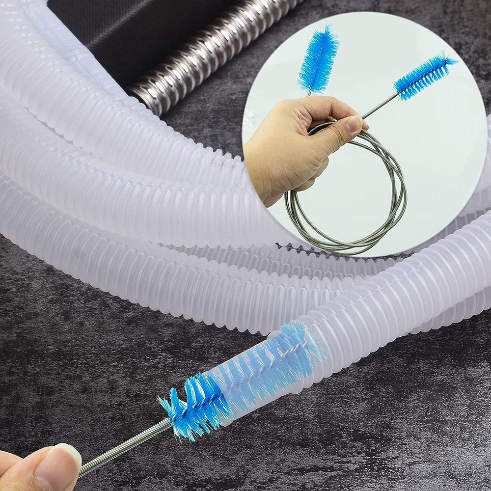 Blaue 61" Rohrreinigungsbürsten Extra-Langer Schlauchreiniger Bürste Aquarium Filter Schlauchbürste Abflussloch Räumer