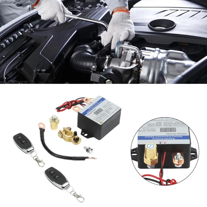 Waterproof 12V Battery Cut Off Switches Relays 240A 360A Remote Controlled High Current for Vehicles & Marine Applications