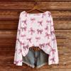 Womens  Fall Sweaters Long Sleeve Print Tops Pullover Sweaters Loose Dressy Casual Basic Clothes