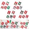 4 Pair Womens Cotton Socks Santa Claus Snowman Pattern Sock Novelty Stocking Soft Breathable Mid-