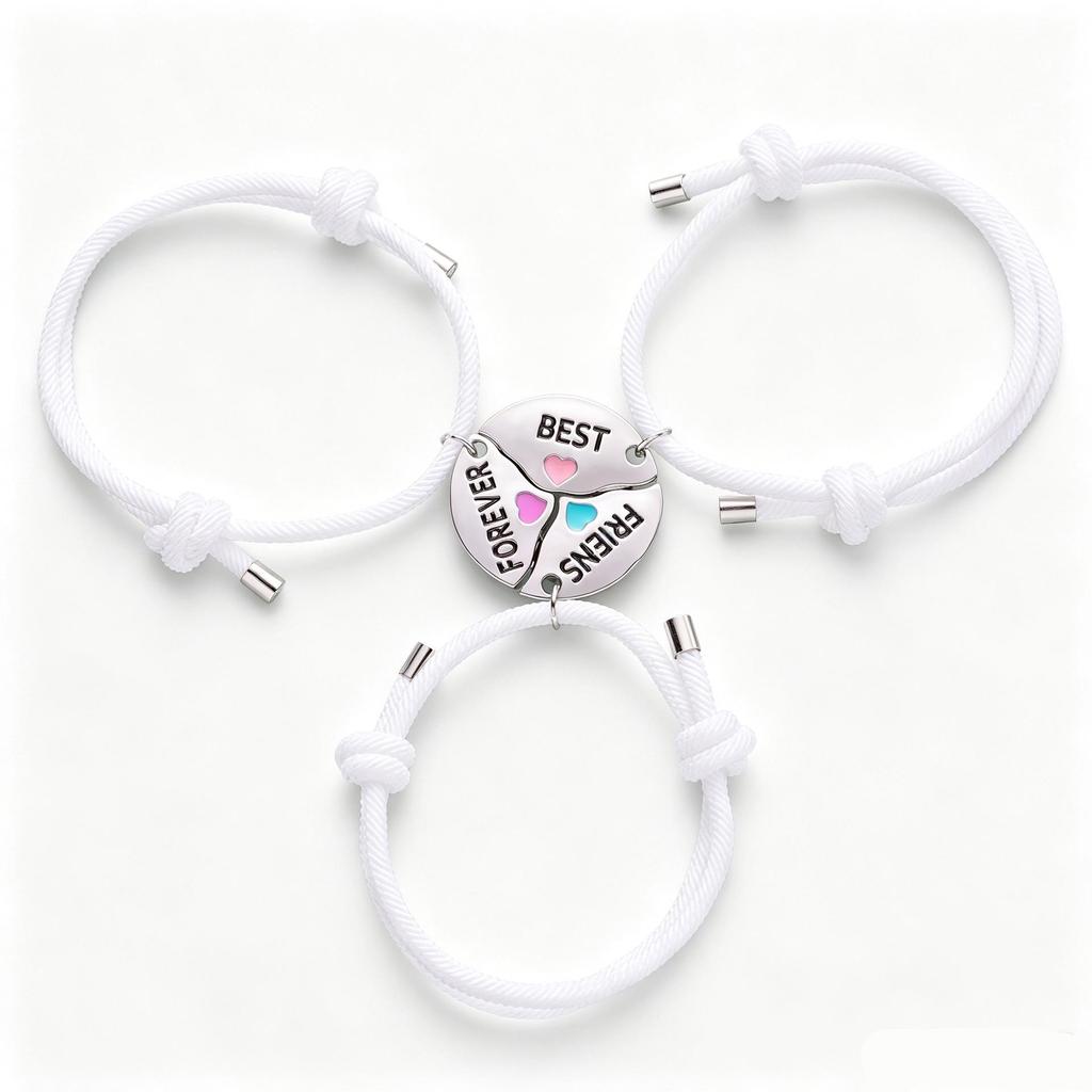 Best Friend Magnetic Necklace: Cute Back-to-School Gift & Birthday Pendant for Her