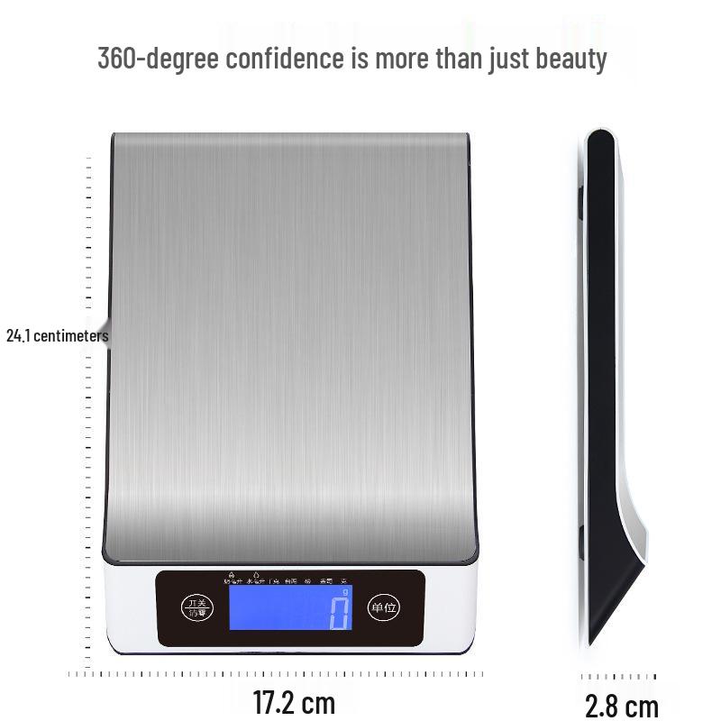 15kg Stainless Steel Electronic Kitchen Parcel & Platform Scale