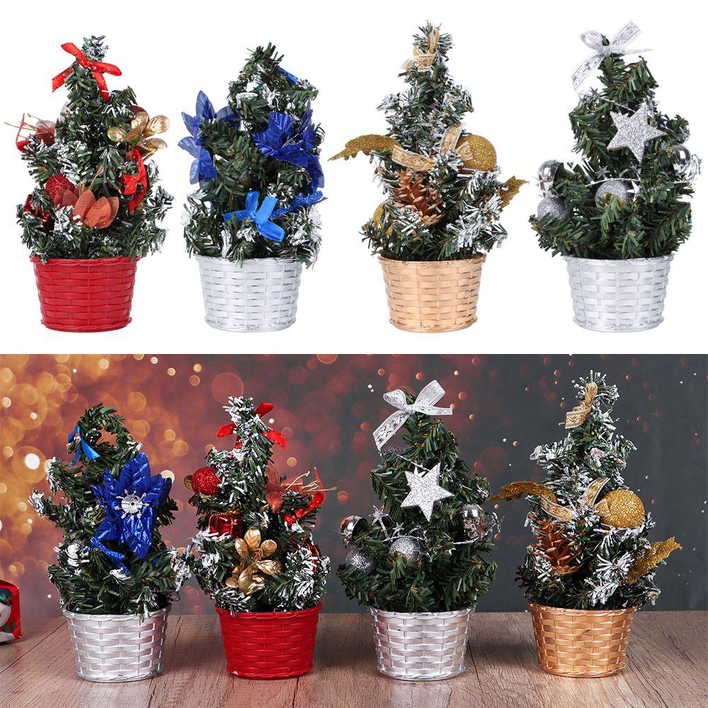 20cm Gift Party Decor Navidad Decoration Artificial Plant Table Xmas Tree Mini Christmas Tree Desktop Ornament