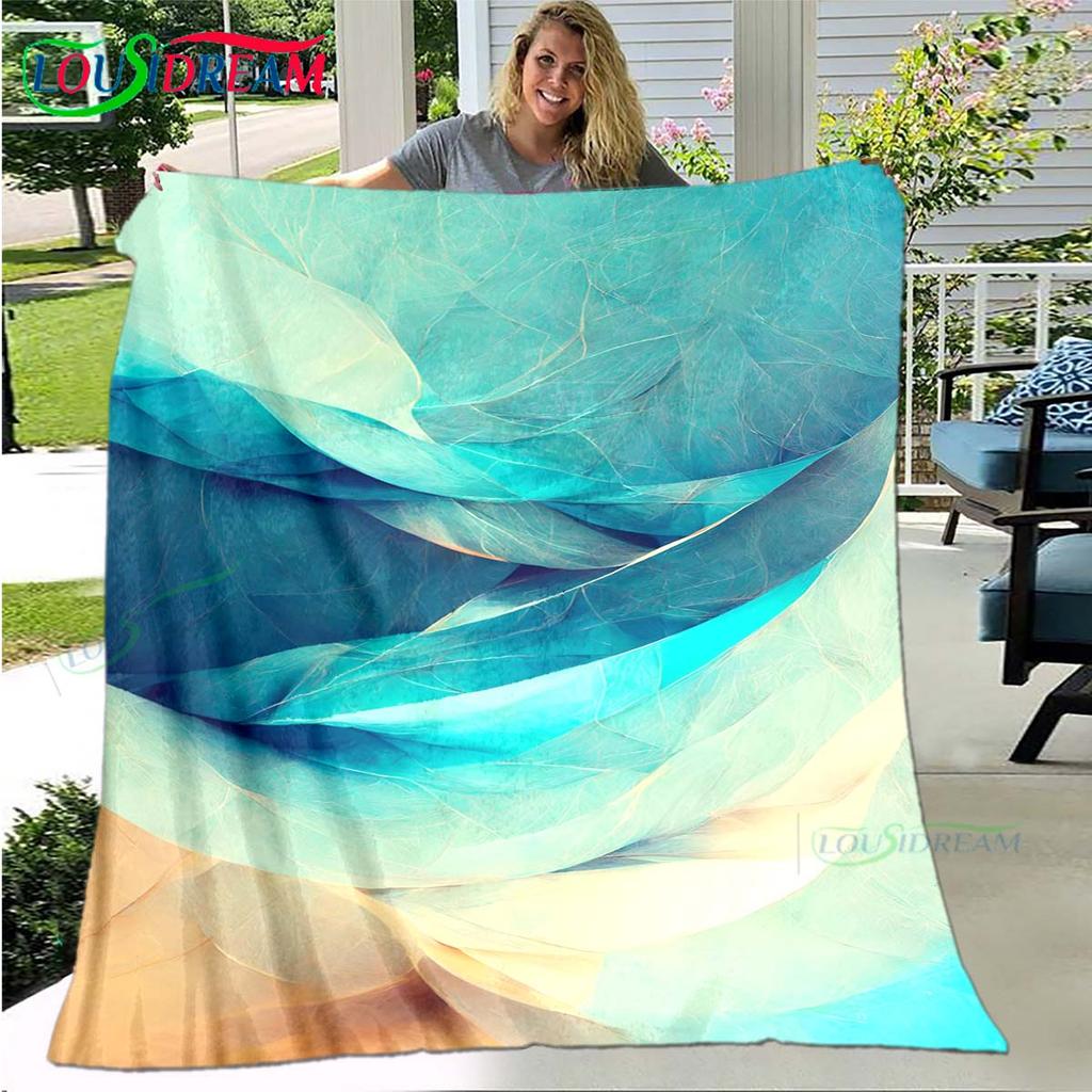 Fashion 3D Popular Mobile Wallpaper Four Seasons Blanket Sofa Cover Travel Bed Plush Blanket Travel Office Break Blanket Gift