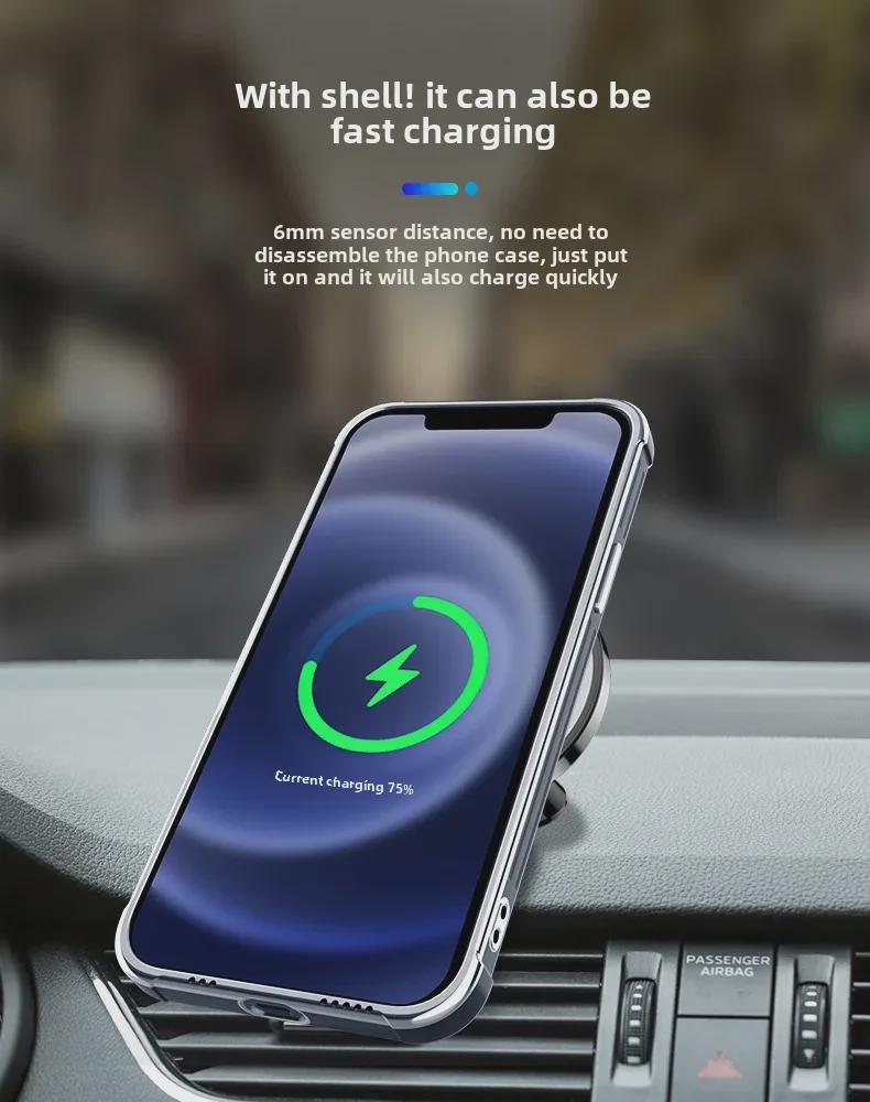 FJF 15W Magnetisk Trådlös Billaddare för iPhone 13