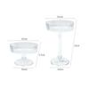 10Pcs Plastic Martini Glasses Disposable Transparent Champagne Glass Detachable Champagne Tower Dessert Cup For Wedding Party