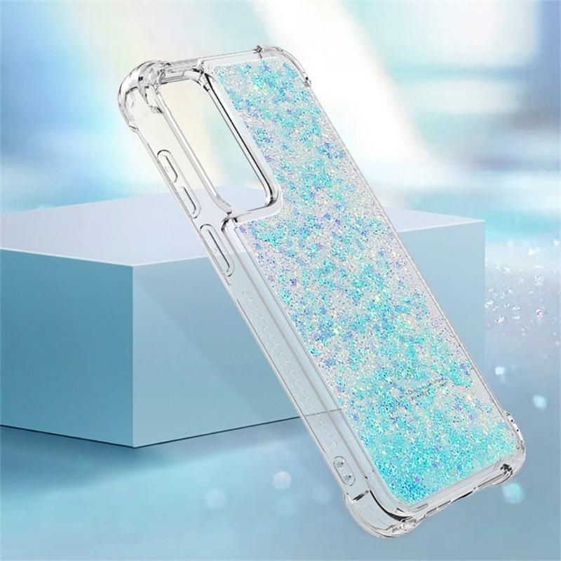 Phone Protective Shell Glittering Liquid Case for A53/A56 Scratchproof Housing Cover Phone Protector Case Shockproof