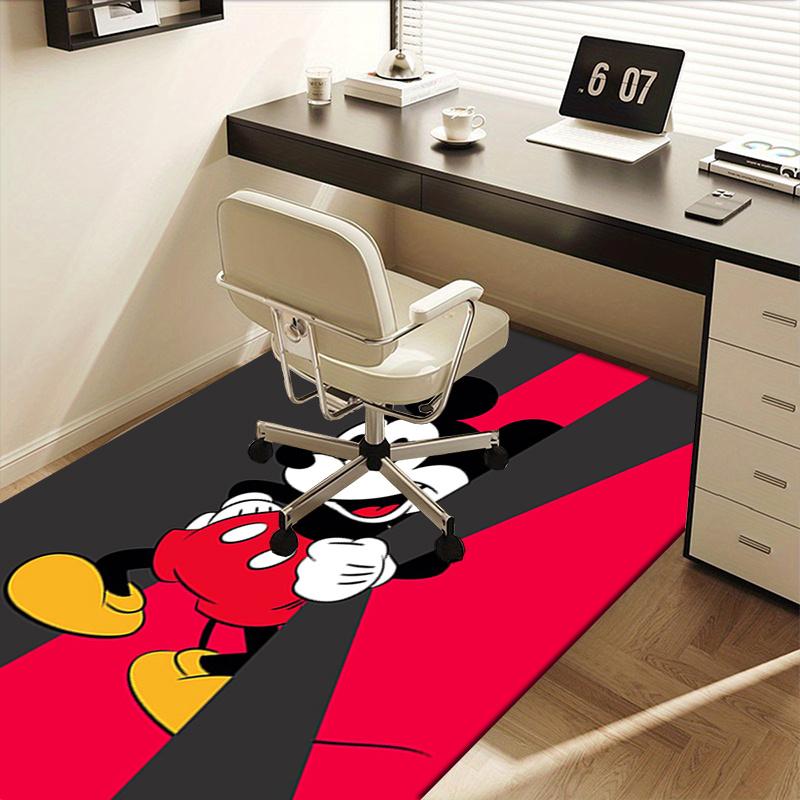 Office Rug Mickey Mouse, Classic theme 3D Printed Anti-Slip Rug-Machine Washable for Living Room