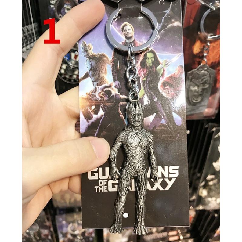 Guardians Of The Galaxy Legierung Groot Waschbär Rakete Schlüsselanhänger Geschenk für Fans
